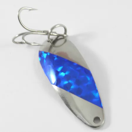 Weaver Lure Ruber Grabber Skeddrag, Nickel/Blå, 7g, Holo-strip, #3729