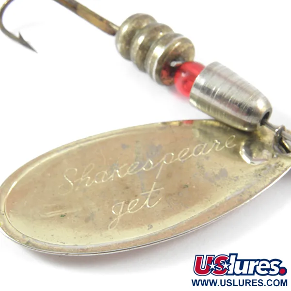 Shakespeare Jet Spinner, Guld / Röd, 12g, Holografiskt Blad, #3745