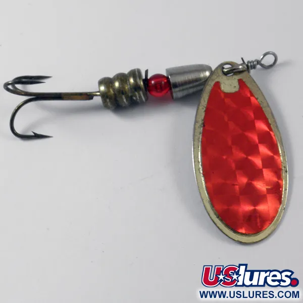 Shakespeare Jet Spinner, Guld / Röd, 12g, Holografiskt Blad, #3745