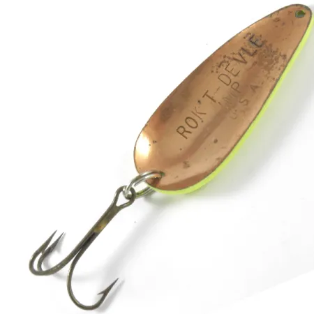 Eppinger Dardevle Rok't Imp UV Skeddrag, Yellow/Copper, 21g, UV, #3757