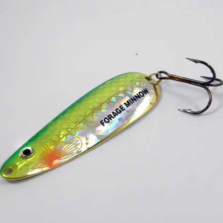 Northland Forage Minnow Skeddrag, Rainbow Green / Gold, 21g, Fjäll, #3772