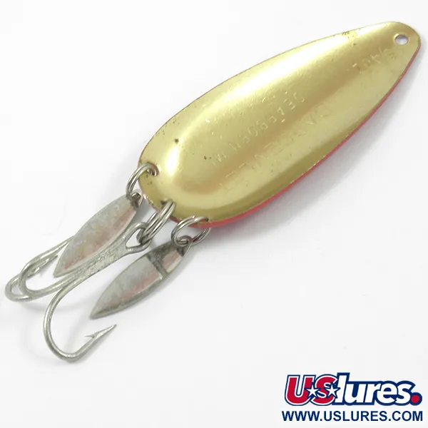 Dardevle Dardevlet Klicker Skeddrag, Röd/Vit/Mässing, 21g, #3778