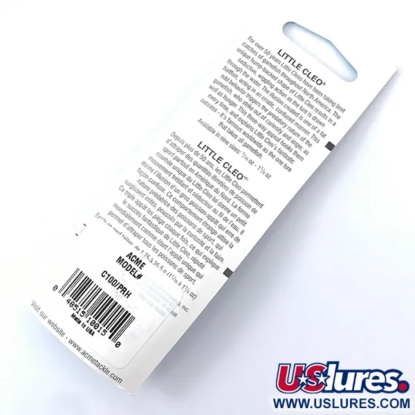 Acme Little Cleo Skeddrag, White Pearl / Red, 9.4g, Vinglande, #3800