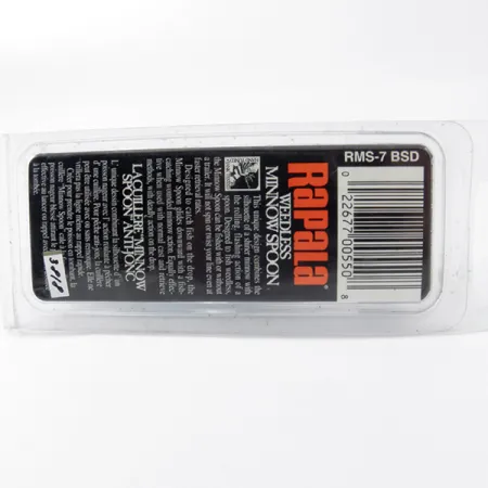 Rapala Weedless Minnow Spoon Vassdrag, Blå/Silver, 15g, #3818