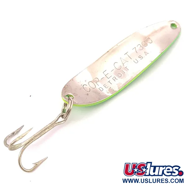 Dardevle Cop-E-Cat 7300 UV Skeddrag, Chartreuse/Nickel, 10g, UV, #3920