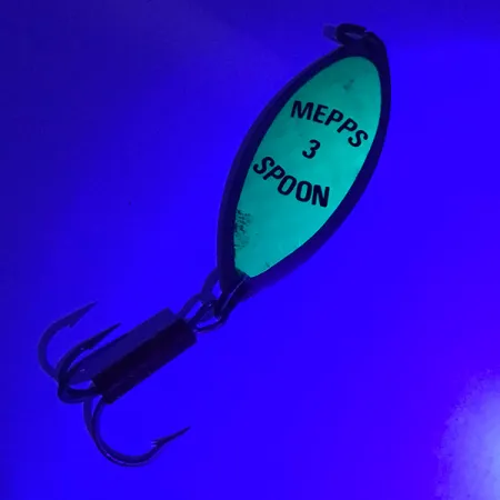Mepps Spoon 3 Skeddrag, Nickel/Grön, 13g, Prisma-tejp, #3921