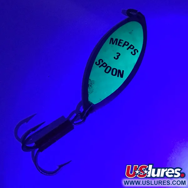Mepps Spoon 3 Skeddrag, Nickel/Grön, 13g, Prisma-tejp, #3921