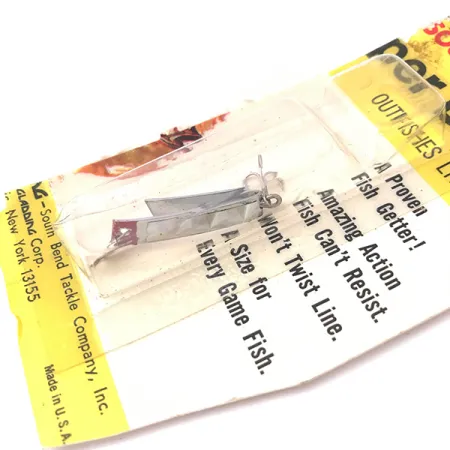 South Bend Super-Duper 500 Skeddrag, Nickel/Röd, 1,4g, U-form, #3930