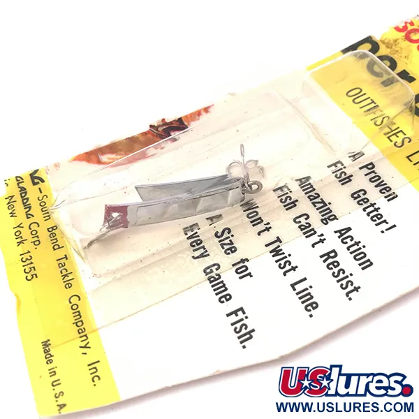 South Bend Super-Duper 500 Skeddrag, Nickel/Röd, 1,4g, U-form, #3930