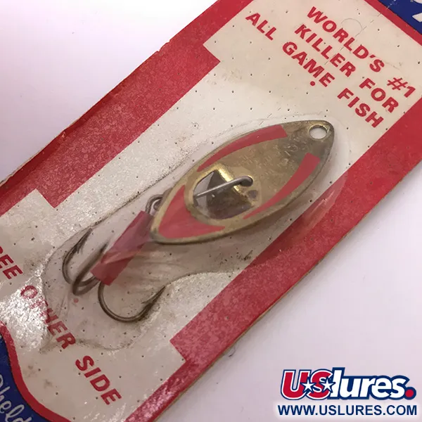 Mepps Kriss 2 Spinnare, Guld / Röd, 5g, Vintage, #3937