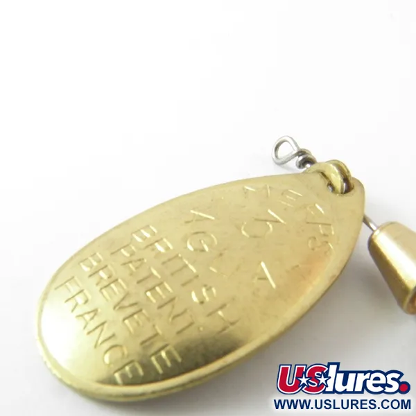 Mepps Aglia 3 Spinnare, Guld, 7g, Vintage 1950-tal, #3943