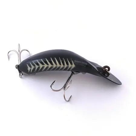 Heddon Tadpolly Wobbler, Svart, 10g, Djupgående Sked, #3963