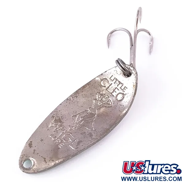 Little Cleo (Hula Girl) Skeddrag, Pearl White/Nickel, 10g, Vintage, #3972
