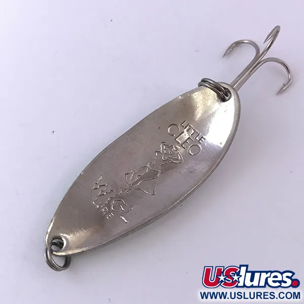 Seneca Little Cleo (Hula Girl) Skeddrag, White Pearl/Nickel/Green, 14g, #3975