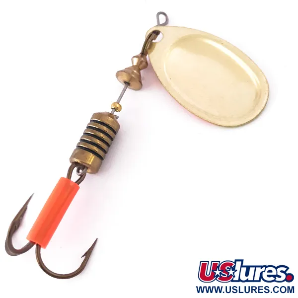 Mepps Aglia 3 UV Spinnare, Gul/Orange/Guld UV, 7g, Fluorescerande, #3983