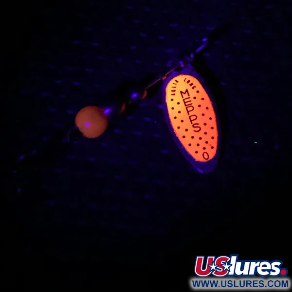 Mepps Aglia Long 0 UV Spinnare, Nickel/Orange, 2.6g, UV-lyster, #3984