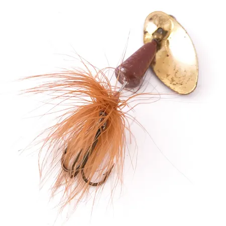 Yakima Bait Vibric Rooster Tail Spinnare, Guld/Brun, 7g, Offset-kropp, #3990