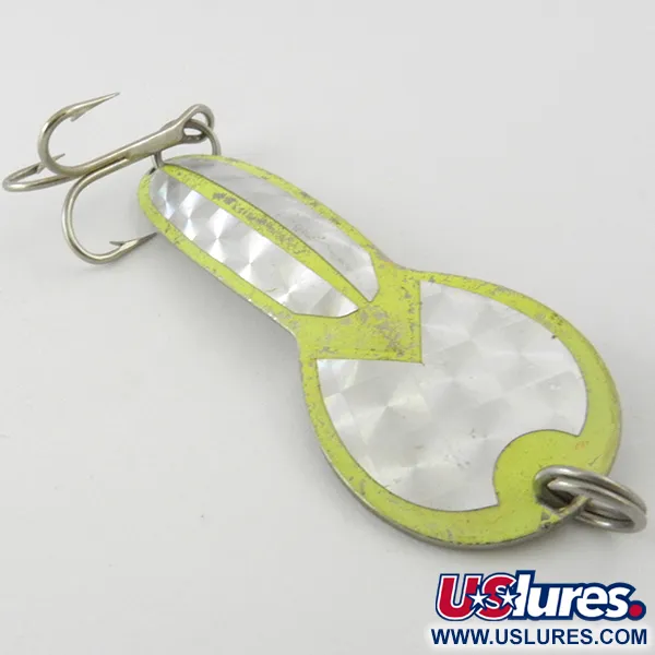 Glen Evans Loco 3 UV Skeddrag, Nickel/Gul/Holo, 17g, UV-aktiv, #4000