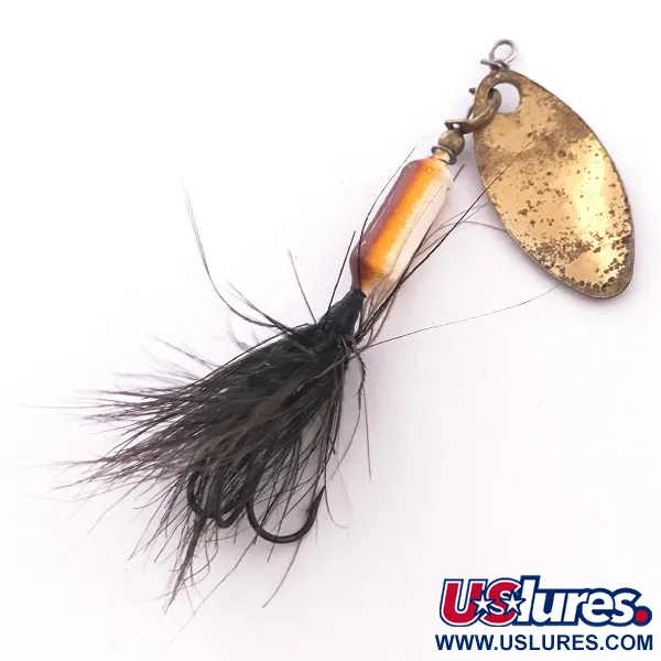 Worden’s Original Rooster Tail Glow Spinnare, Mässing/Glow, 2,6g, #4044