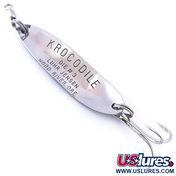 Luhr Jensen Krocodile Die #3 Skeddrag, Frog/Nickel, 10g, Kast, #4048
