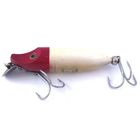 Heddon River Runt Wobbler, Röd / Vit, 12g, Haksked av metall, #4057