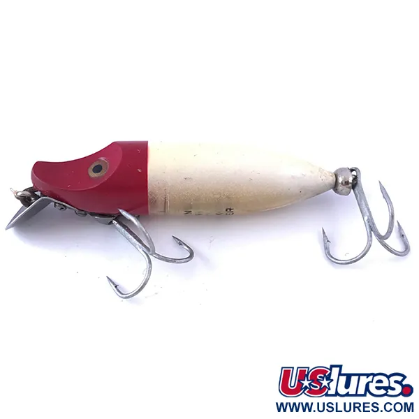 Heddon River Runt Wobbler, Röd / Vit, 12g, Haksked av metall, #4057