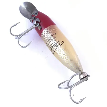 Heddon River Runt Wobbler, Röd / Vit, 12g, Haksked av metall, #4057