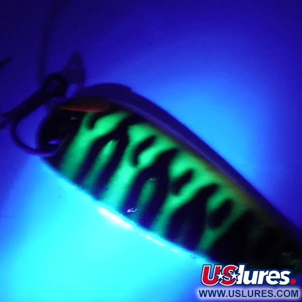 Boss Lures Boss Spoon UV Skeddrag, Firetiger UV, 19g, USA-Made, #4071
