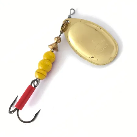 Mepps Aglia 4 Spinnare, Guld, 9g, Röd slang, #4112