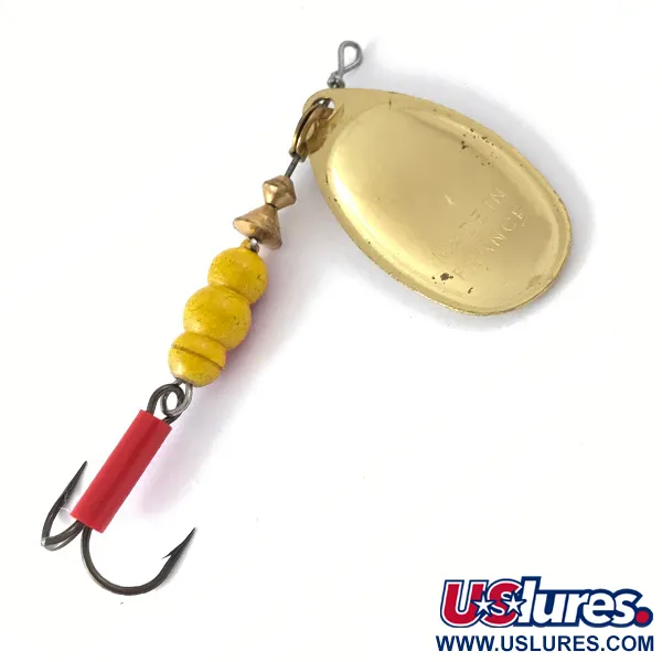 Mepps Aglia 4 Spinnare, Guld, 9g, Röd slang, #4112