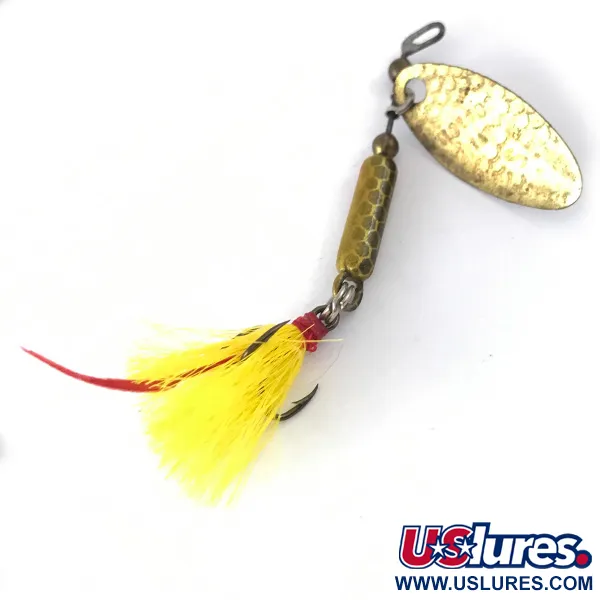 Cotton Tail Spinnare, Guld/Gul, 5cm, Fjäderdrilling, #4119