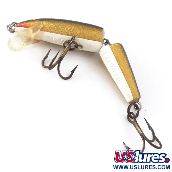 Rapala Jointed J-7 Wobbler, Guld, 4g, Ledad, #4121