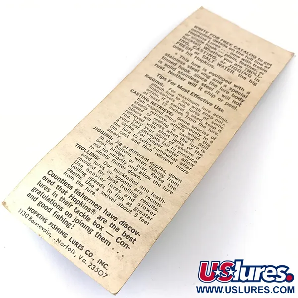 Hopkins s1 Skeddrag, Hamrad Nickel, 14g, Bucktail, #4319