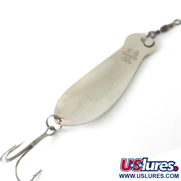 K-B Bait K-B Spoon Skeddrag, Nickel, 50g, USA, #4150