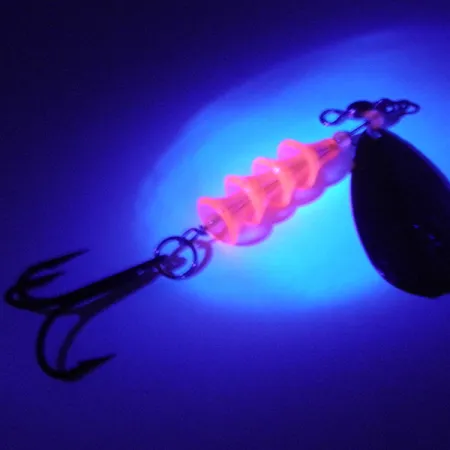 Luhr Jensen TEE Spoon Skeddrag, Nickel/Guld/Pink UV, 11g, UV Glow, #4177