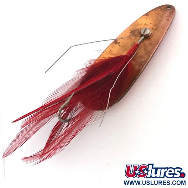 Eppinger Weedless Dardevle Skeddrag, Röd/Vit/Koppar, 28g, Vasskydd, #4192