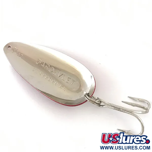 Dardevle Dardevlet Skeddrag, Röd/Vit/Nickel, 21g, Stämpel, #4206
