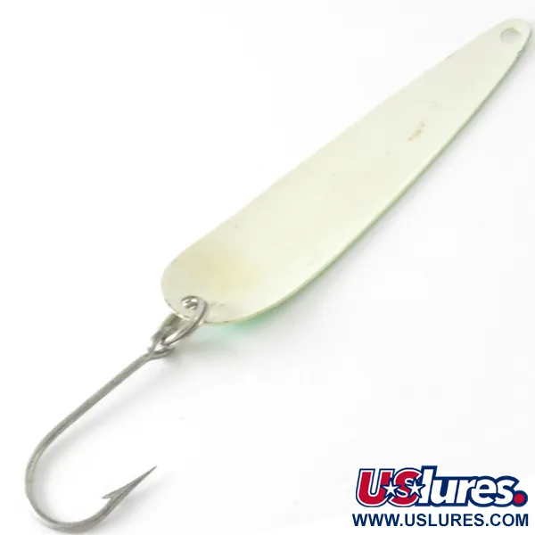 Dardevle JR Flutter Devle 3100 UV Skeddrag, Vit/Grön, 5g, #4213