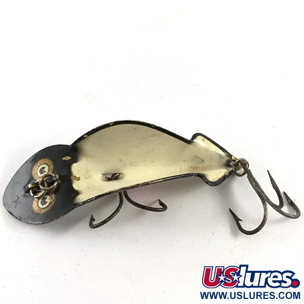 Buck Perry Spoonplug Skeddrag, Svart / Vit, 10g, Vintage, #4235