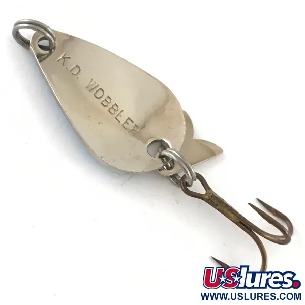 Acme K.O. Wobbler Skeddrag, Nickel / Blå, 3,5g, Sonic Flipper, #4236