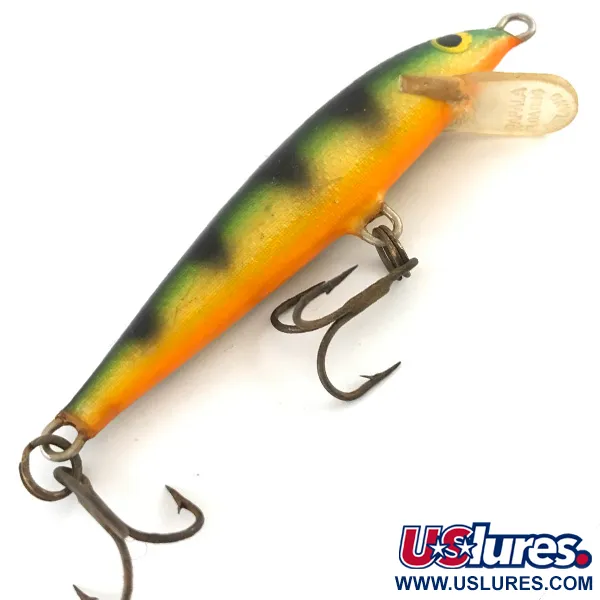 Rapala Original Floater Wobbler, Abborre, 3.4g, Balsaträ, #4242