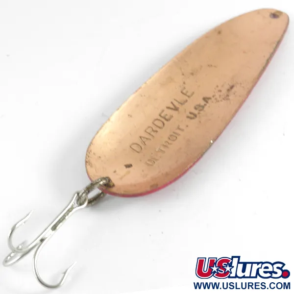 Eppinger Dardevle Skeddrag, Röd/Vit/Koppar, 28g, Kopparbaksida, #4308