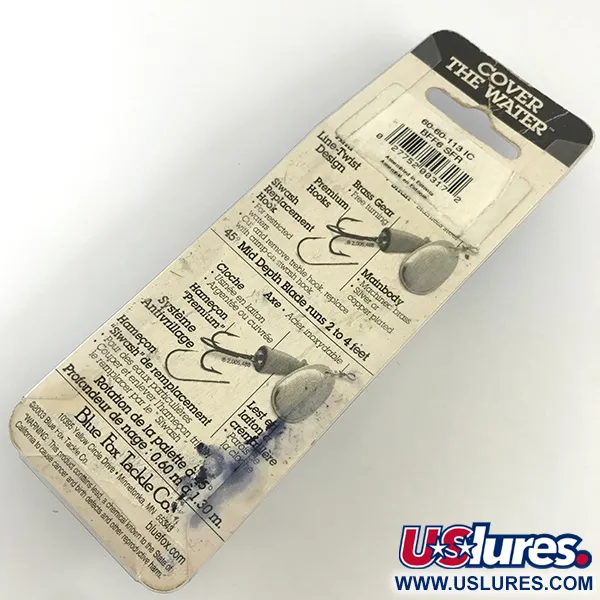 Blue Fox Super Vibrax 6 Spinnare, Silver, 18g, Mässingskropp, #4325