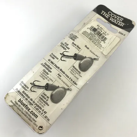 Blue Fox Super Vibrax 6 Fluo UV Spinnare, Silver, 18g, UV-aktiv, #4327