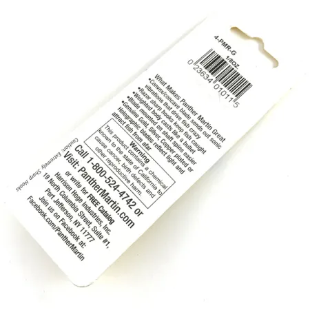 Panther Martin 4 Spinnare, Guld, 4g, soniska vibrationer, #4-PMR-G