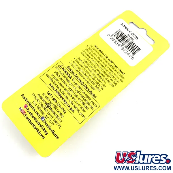 Panther Martin 2 UV Spinnare, Rainbow UV Glow, 2,5g, UV, #4357