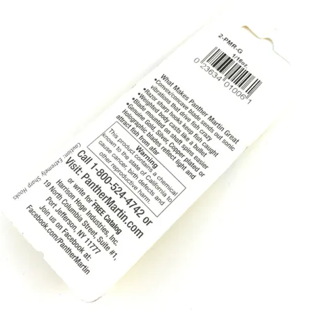 Panther Martin 2 Spinnare, Guld, 1,77g, In-Line Sked, #2-PMR-G