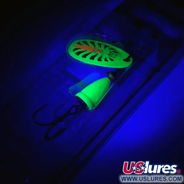 Blue Fox Super Vibrax 2 UV Spinnare, Firetiger UV, 6g, Mässingsdrev, #4366