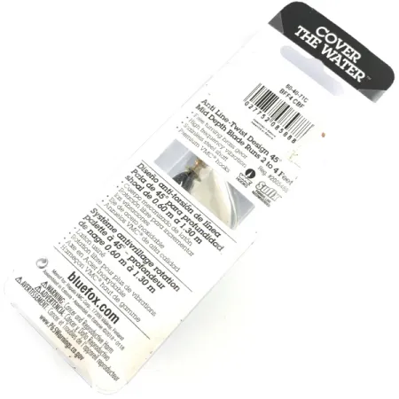 Blue Fox Super Vibrax 4 UV Spinnare, Nickel/Svart/Gul, 10g, #4367