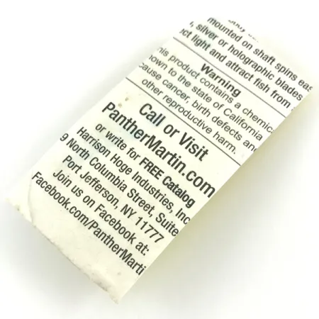 Panther Martin 1 Spinnare, Silver, 2g, Direktaxelmonterad, #4371